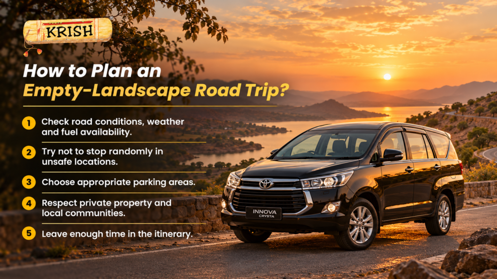 Toyota Innova Crysta on a scenic road trip across Rajasthan
