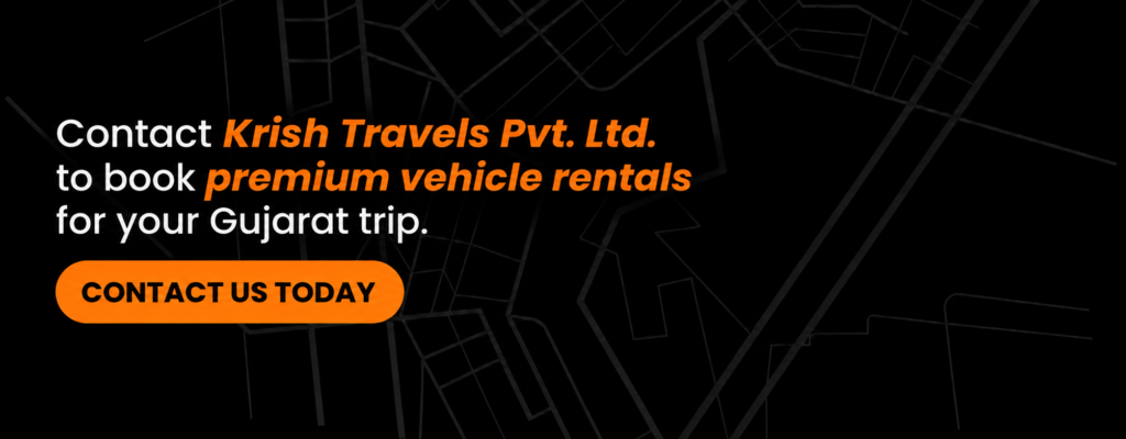Contact Krish Travels Pvt. Ltd. for premium vehicle rental services for road trips across Gujarat