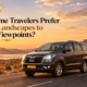 Slow road trip in India through an open landscape in Gujarat